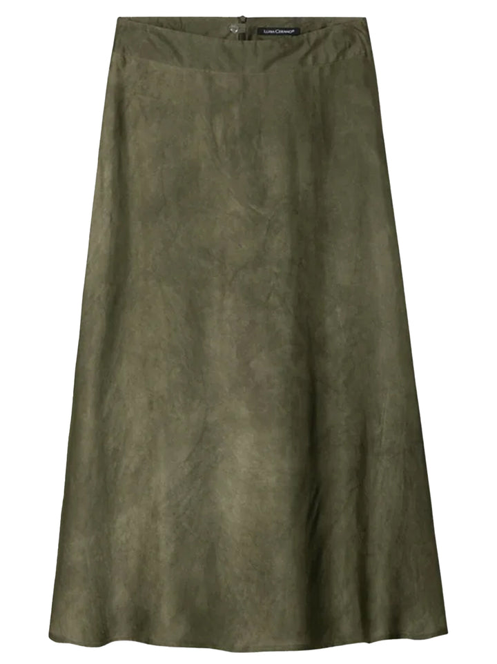 Luisa Cerano Maxi-rok van Zijden-Mix – Groen-85% rayon, 15% zijde-DAMES ROKKEN-Groen