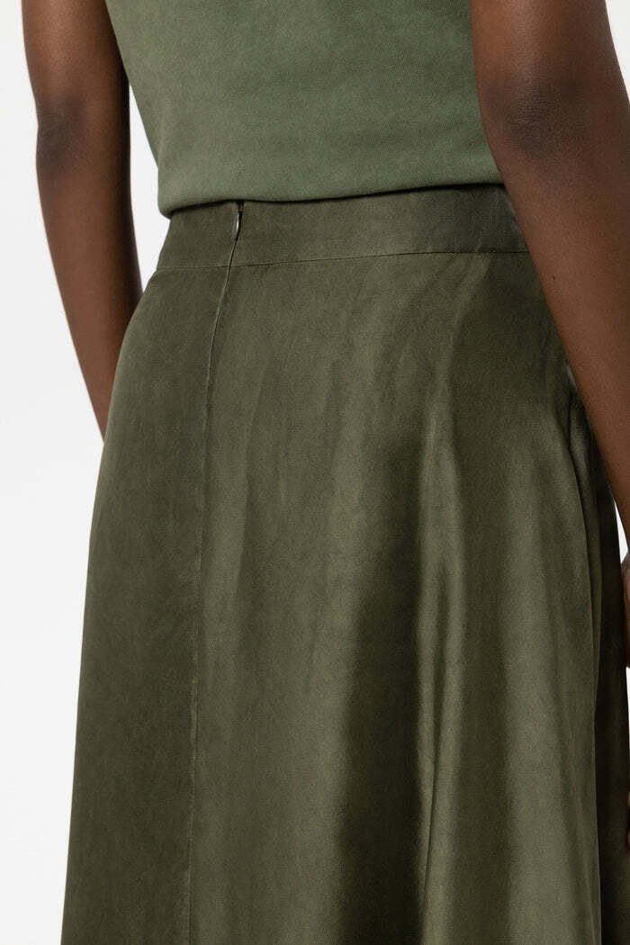 Luisa Cerano Maxi-rok van Zijden-Mix – Groen-85% rayon, 15% zijde-DAMES ROKKEN-Groen