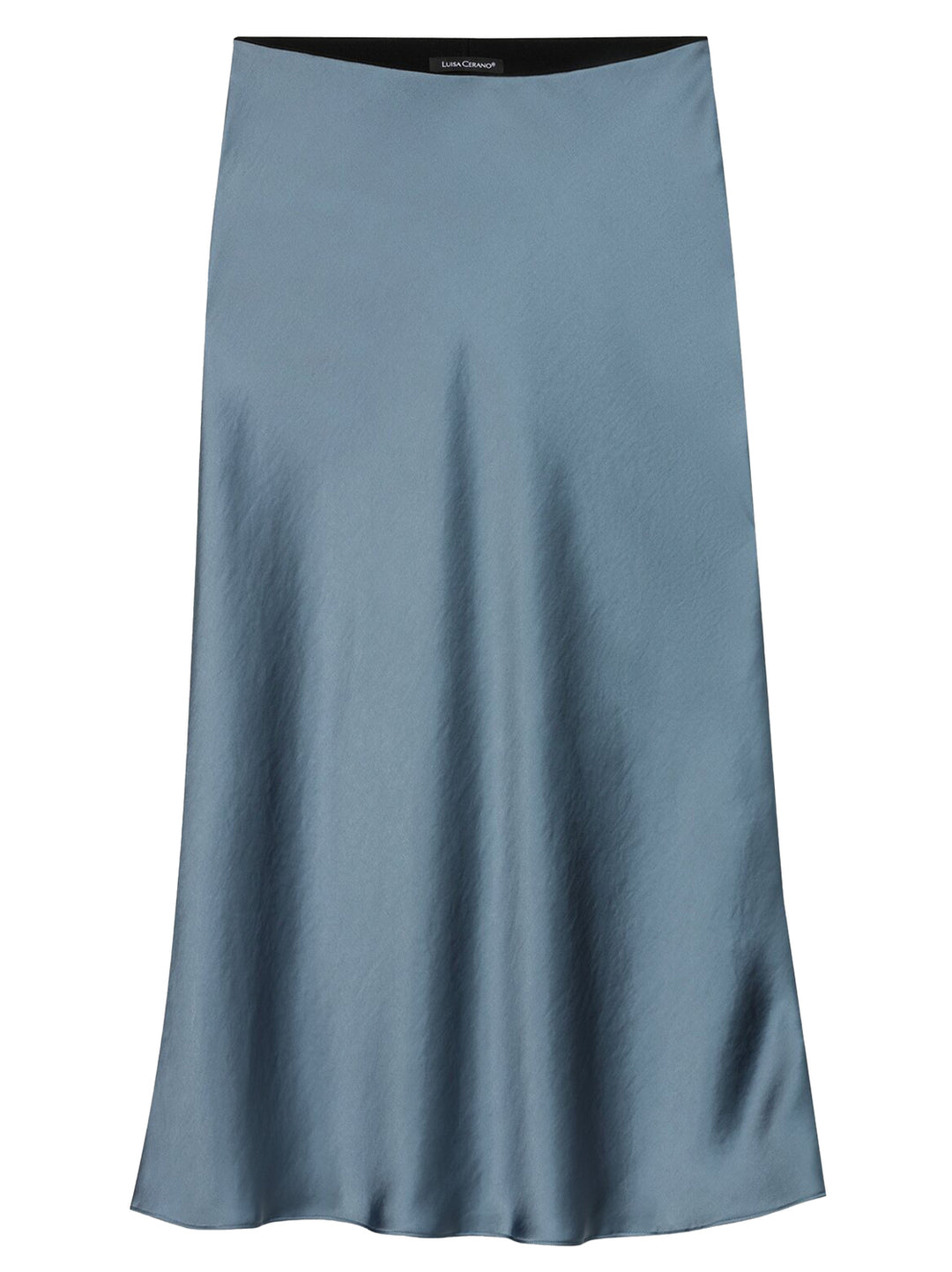 Luisa Cerano Maxi Rok Zijdeachtig – Blauw-100% polyester-DAMES ROKKEN-Blauw