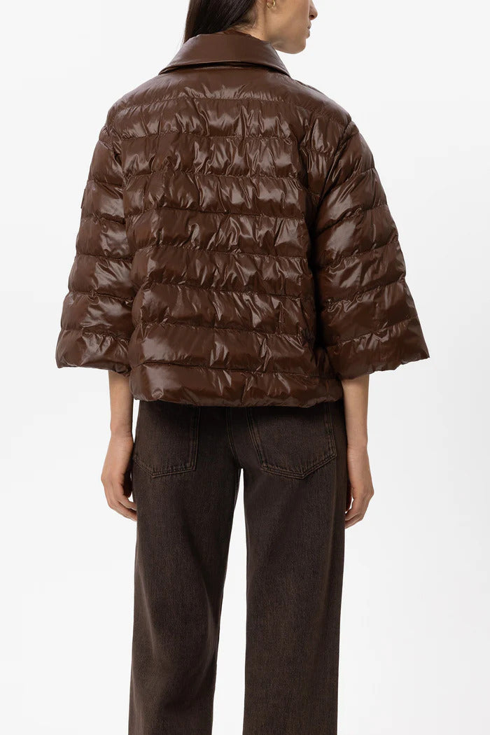 Luisa Cerano Outdoor Cape Jack – Bruin-100% polyamide<br />Vulling: 100% polyester-DAMES JASSEN & JACKS-Bruin