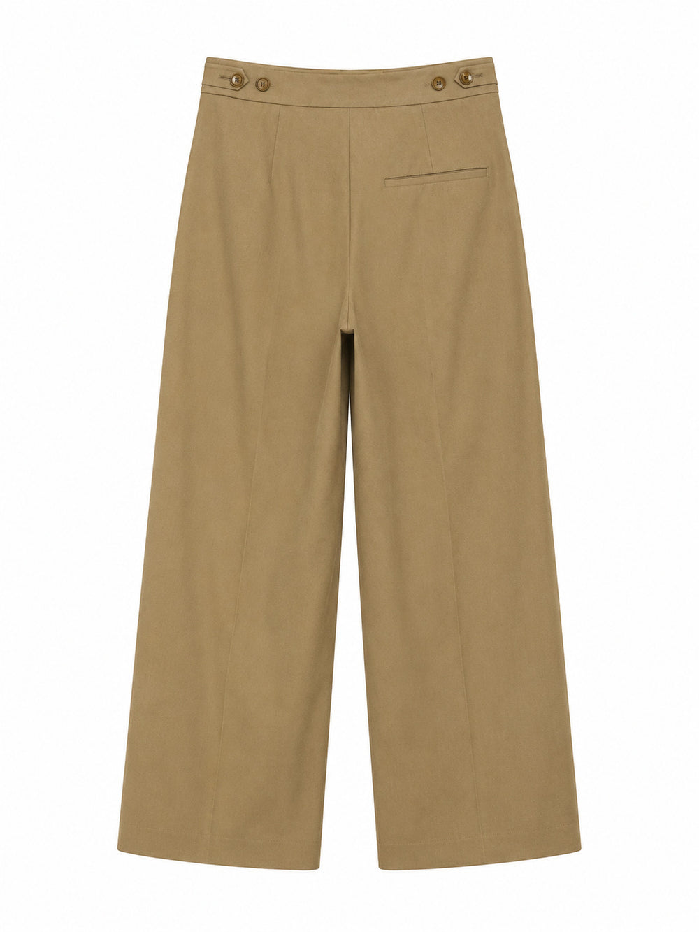 Luisa Cerano Pantalon – Khaki-64% katoen, 27% polyamide, 9% elastaan-DAMES BROEKEN-Bruin