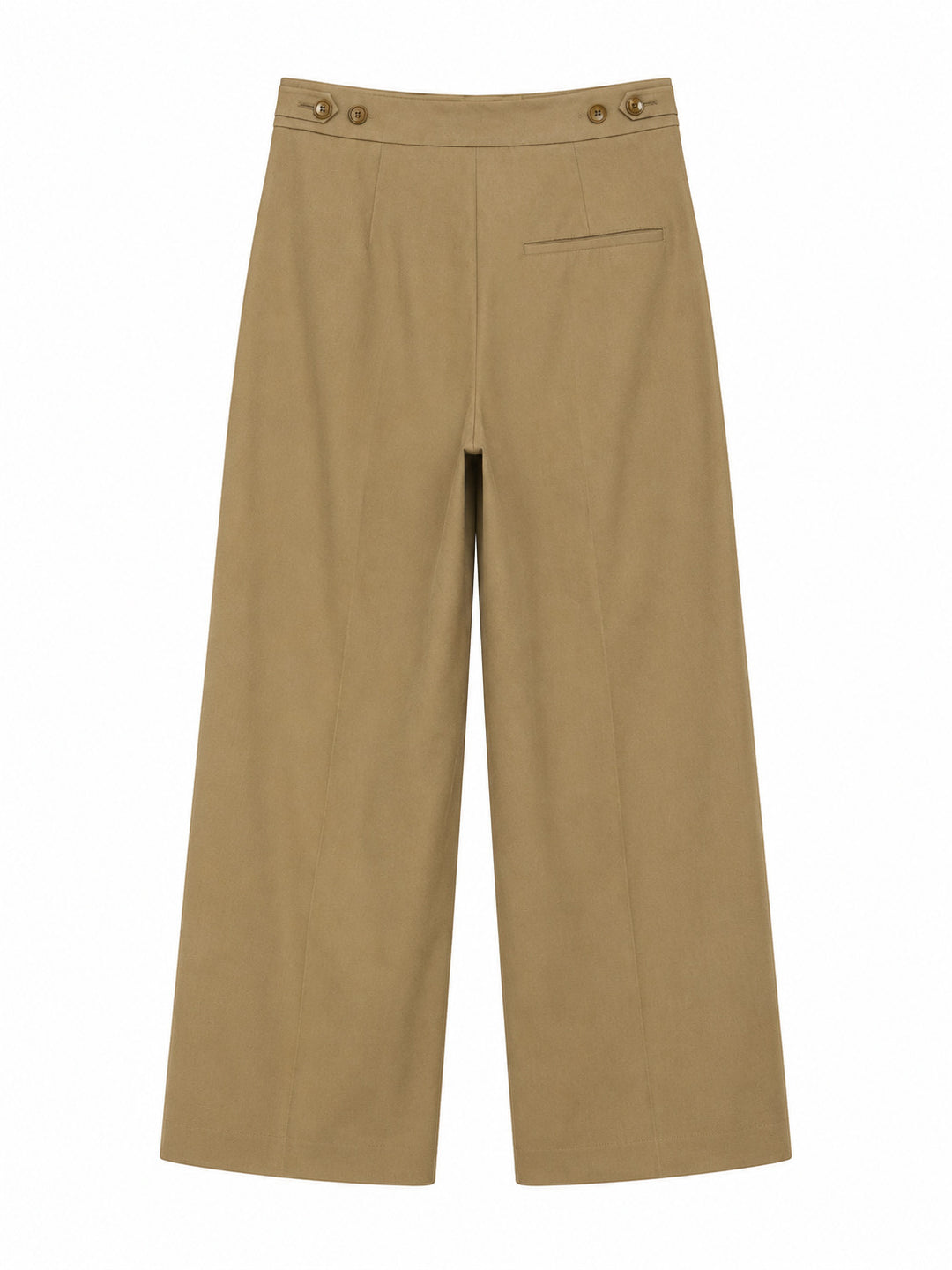 Luisa Cerano Pantalon – Khaki-64% katoen, 27% polyamide, 9% elastaan-DAMES BROEKEN-Bruin
