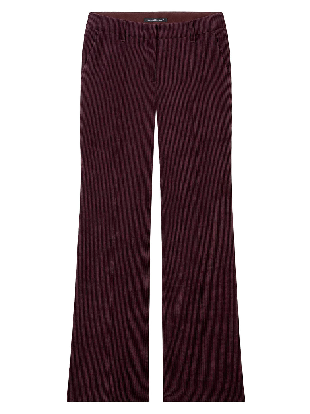 Luisa Cerano Pantalon – Paars-90% polyester, 8% polyamide, 2% elastane-DAMES BROEKEN-Paars