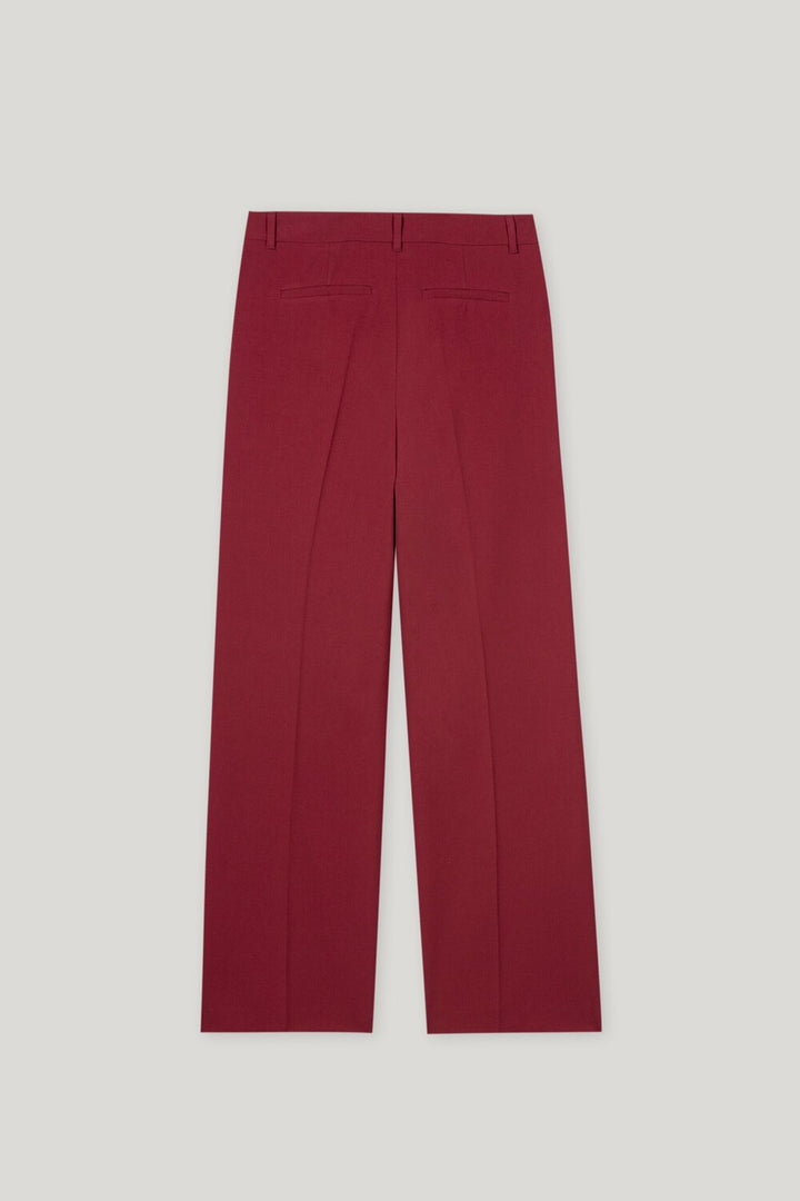 Luisa Cerano Pantalon – Rood- 67% polyester, 29% viscose, 4% elastane-DAMES BROEKEN-Rood