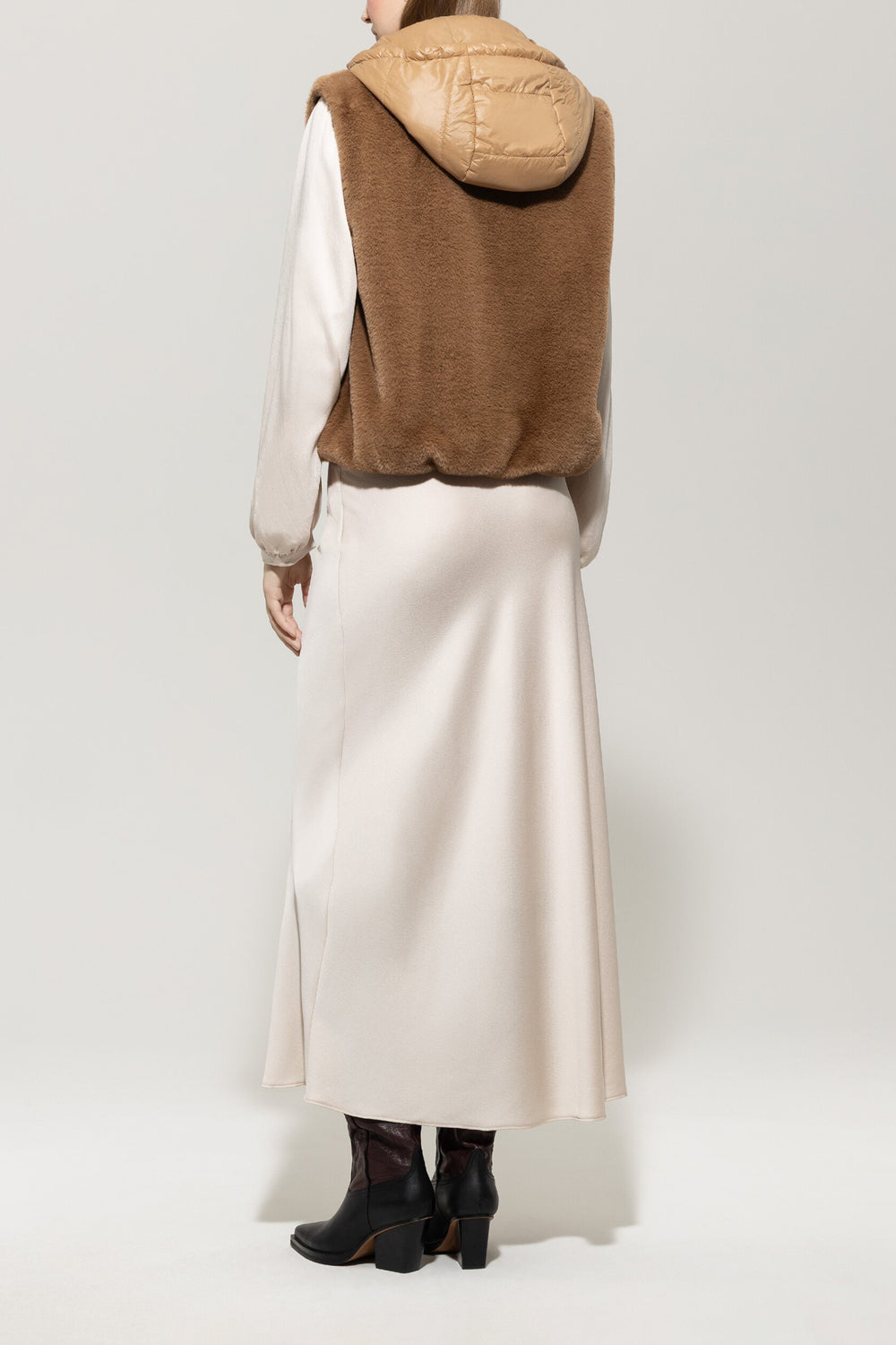 Luisa Cerano Quilted Bodywarmer – Bruin-100% polyester-DAMES JASSEN & JACKS-Bruin