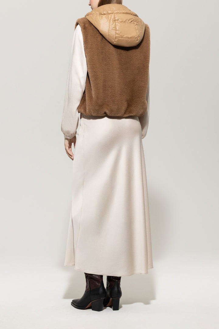 Luisa Cerano Quilted Bodywarmer – Bruin-100% polyester-DAMES JASSEN & JACKS-Bruin