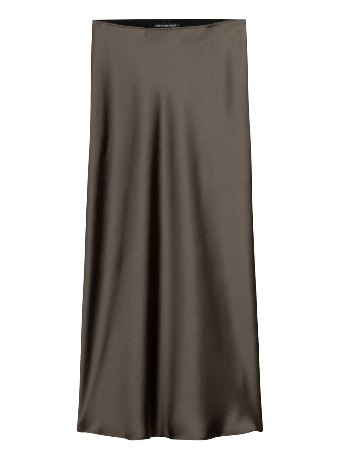 Luisa Cerano Rok in A-lijn – Bruin-100% polyester-DAMES ROKKEN-Bruin