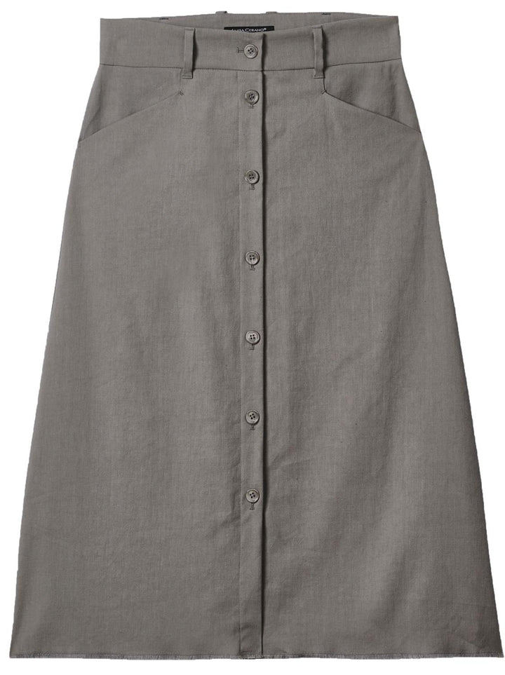 Luisa Cerano rok linnenmix-Buitenmateriaal: 54% linnen, 45% katoen, 1% elastaan<br />??Voering: 57% viscose, 45% polyeste