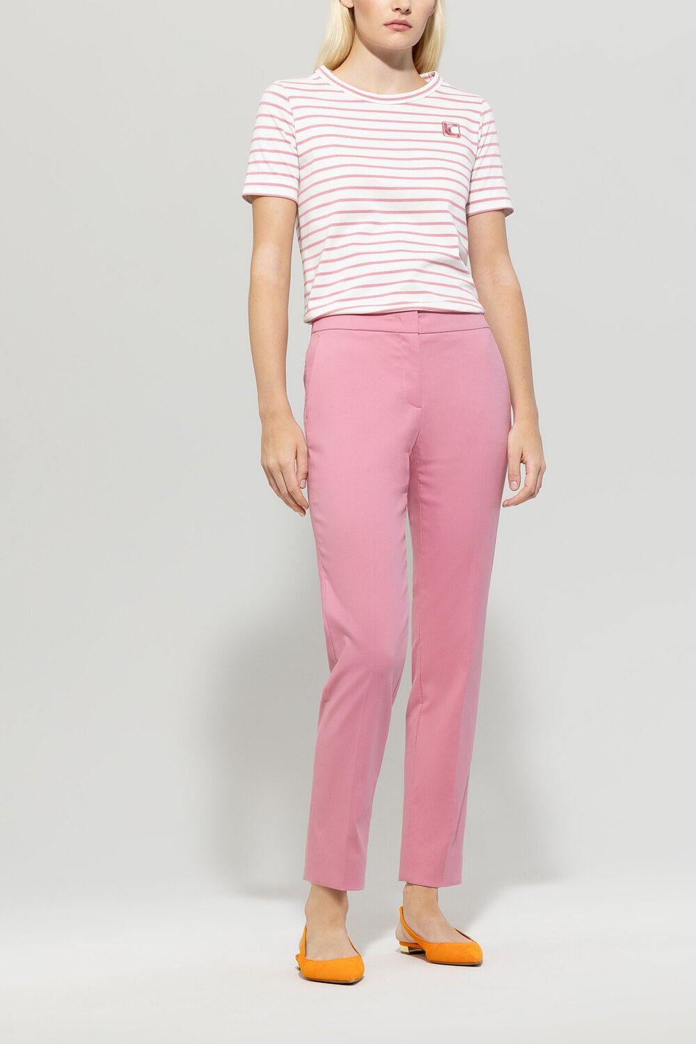 Luisa Cerano roze shirt -100% katoen-DAMES TOPS & BLOUSES-Roze