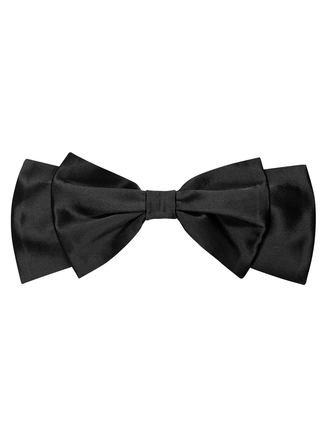 Luisa Cerano Satijnen Strik – Zwart-80% triacetaat, 20% polyester-DAMES ACCESSOIRES-Zwart