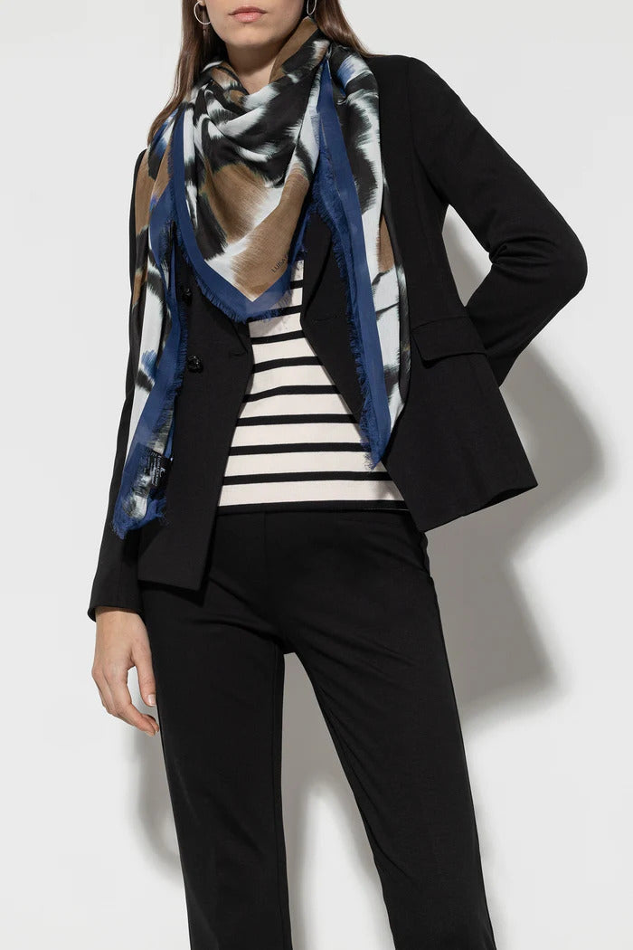 Luisa Cerano shawl abstracte print-Outer fabric: 70% cotton, 30% silk-DAMES ACCESSOIRES-Divers