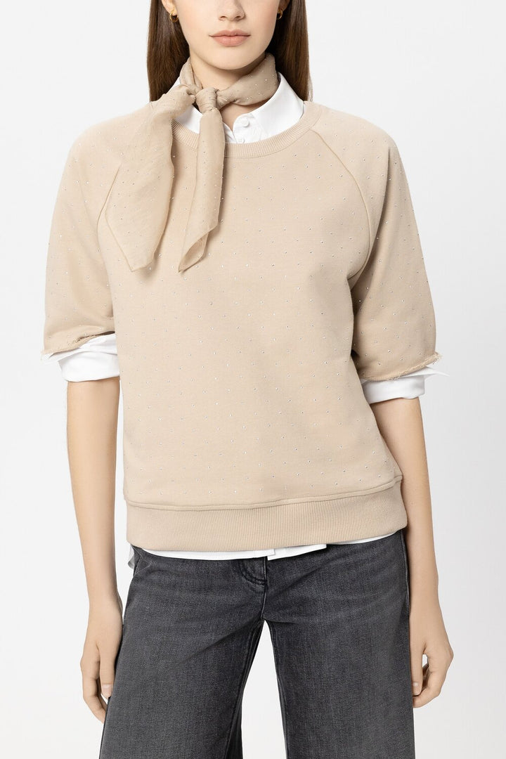 Luisa Cerano – Shawl Bruin-74% tencel, 26% polyamide-DAMES ACCESSOIRES-Bruin