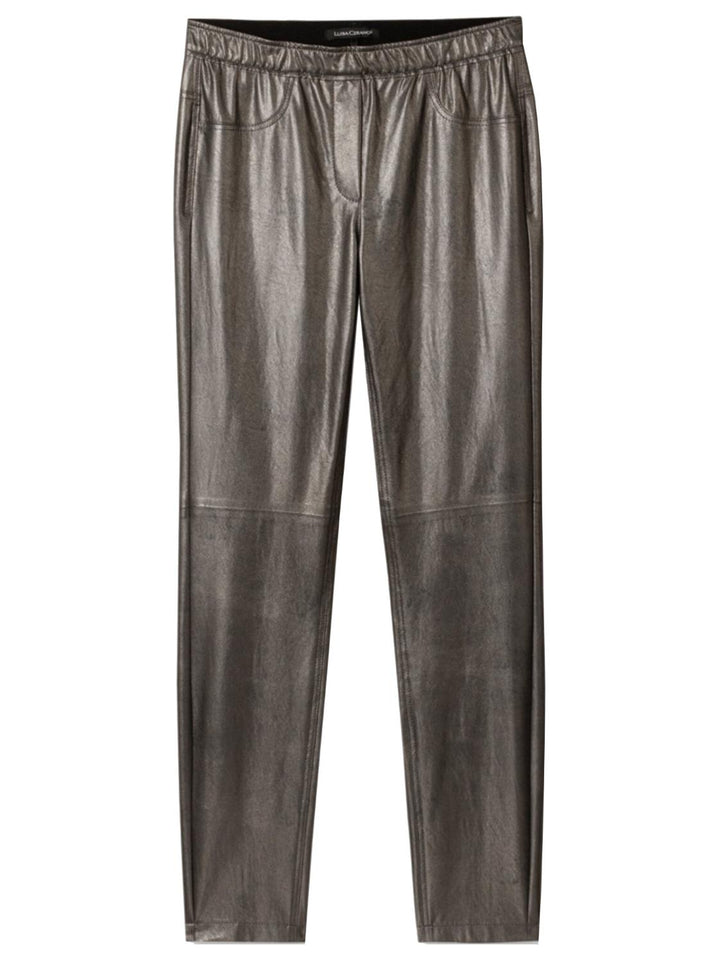 Luisa Cerano slim fit broek-Buitenmateriaal: 92% polyester, 8% elastaan<br />??Coating: 100% polyurethaan-DAMES BROEKEN-Grijs