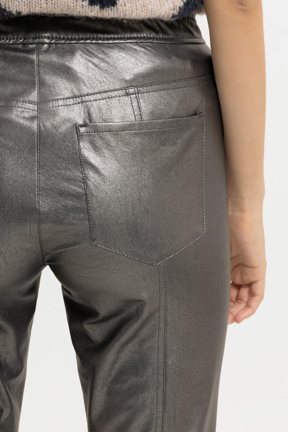 Luisa Cerano slim fit broek-Buitenmateriaal: 92% polyester, 8% elastaan<br />??Coating: 100% polyurethaan-DAMES BROEKEN-Grijs