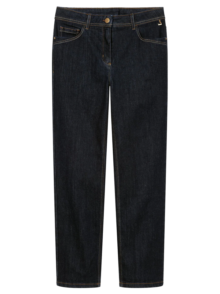 Luisa Cerano Slim Fit Jeans – Blauw-88% katoen, 10% polyester, 2% elastaan-DAMES BROEKEN-Blauw
