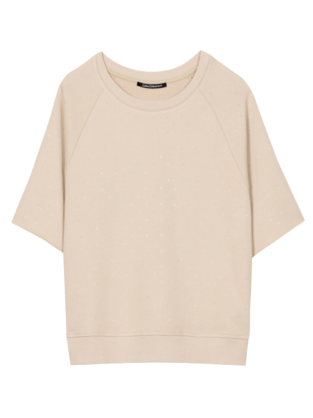 Luisa Cerano – Sweater Bruin-100% katoen-DAMES TRUIEN & VESTEN-Bruin