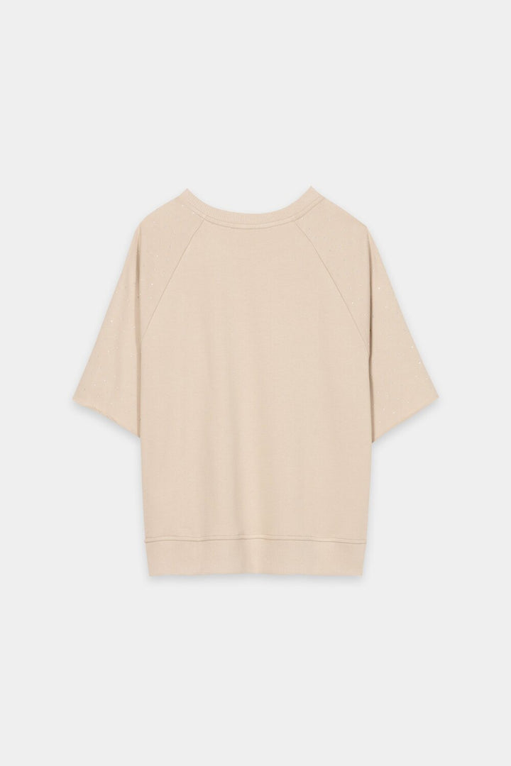 Luisa Cerano – Sweater Bruin-100% katoen-DAMES TRUIEN & VESTEN-Bruin