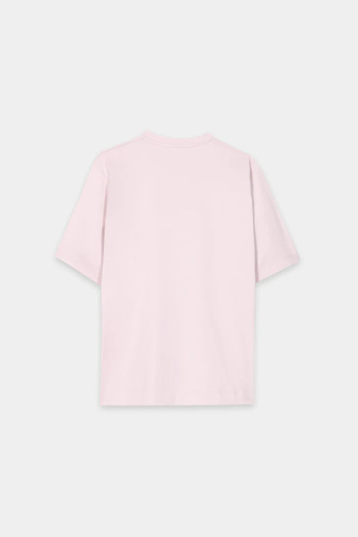 Luisa Cerano T‑shirt korte mouw – Roze-100% katoen-DAMES TOPS & BLOUSES-Roze