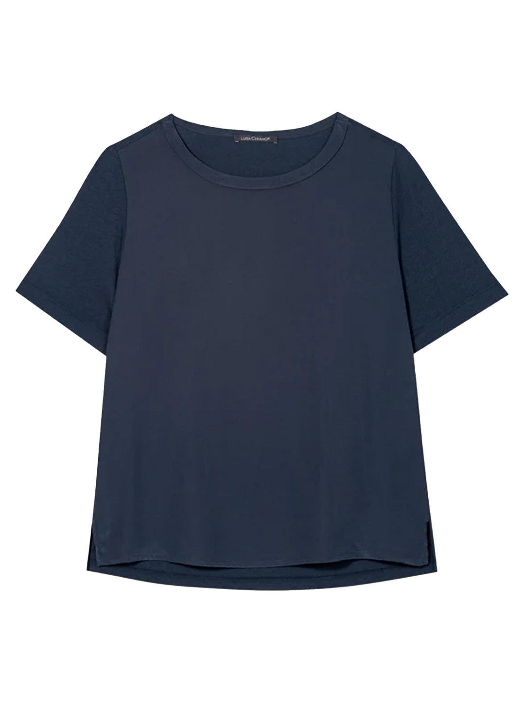 Luisa Cerano t-shirt met patch-Buitenstof: 100% polyester<br />Achterkant: 50% katoen (gecertificeerd), 50% modal-DAMES T