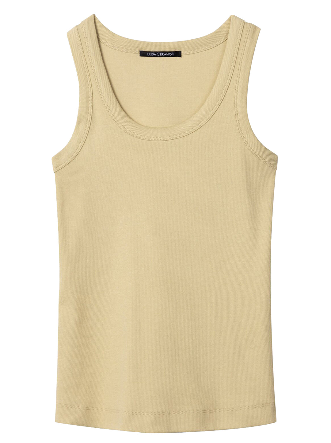 Luisa Cerano Top – Geel-100% katoen-DAMES TOPS & BLOUSES-Geel