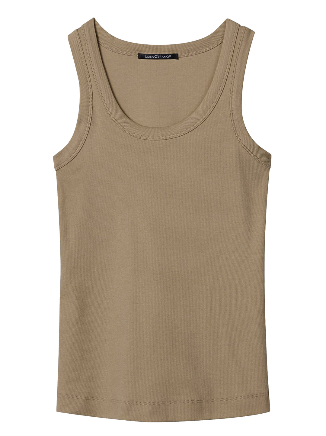 Luisa Cerano Top – Groen-100% katoen-DAMES TOPS & BLOUSES-Groen