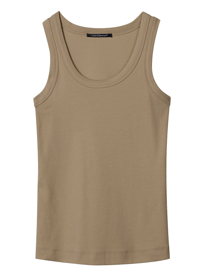 Luisa Cerano Top – Groen-100% katoen-DAMES TOPS & BLOUSES-Groen