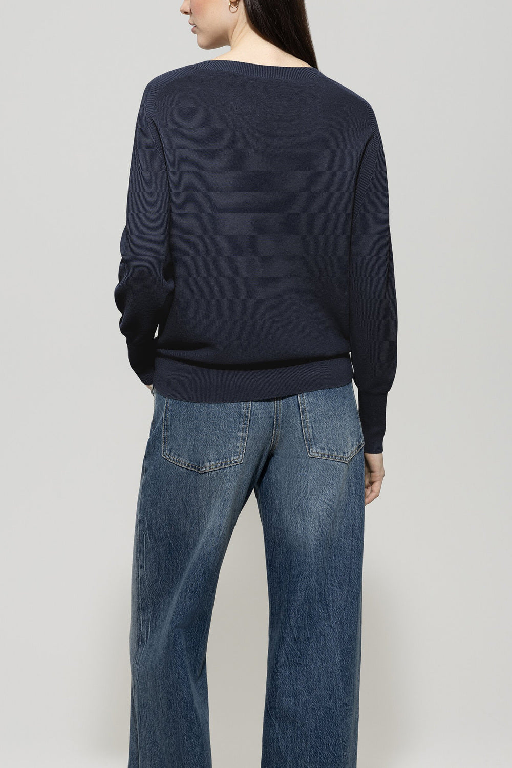 Luisa Cerano Trui – Blauw-65% katoen, 35% polyamide-DAMES TRUIEN & VESTEN-Blauw