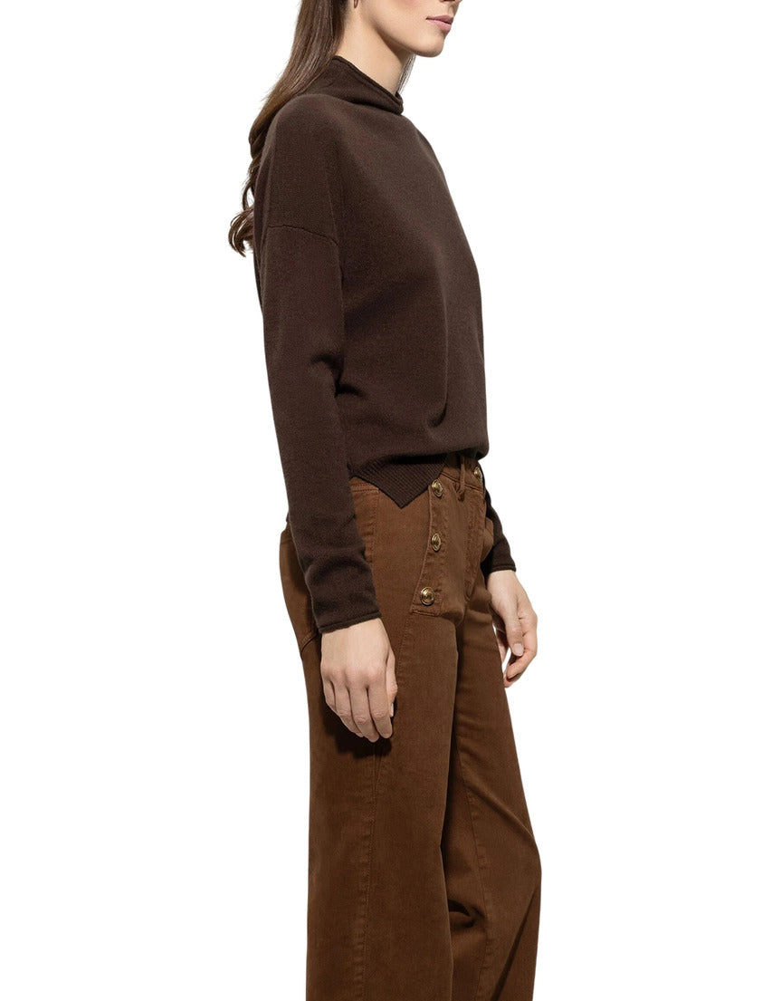 Luisa Cerano Trui – Bruin-100% wol-DAMES TRUIEN & VESTEN-Bruin