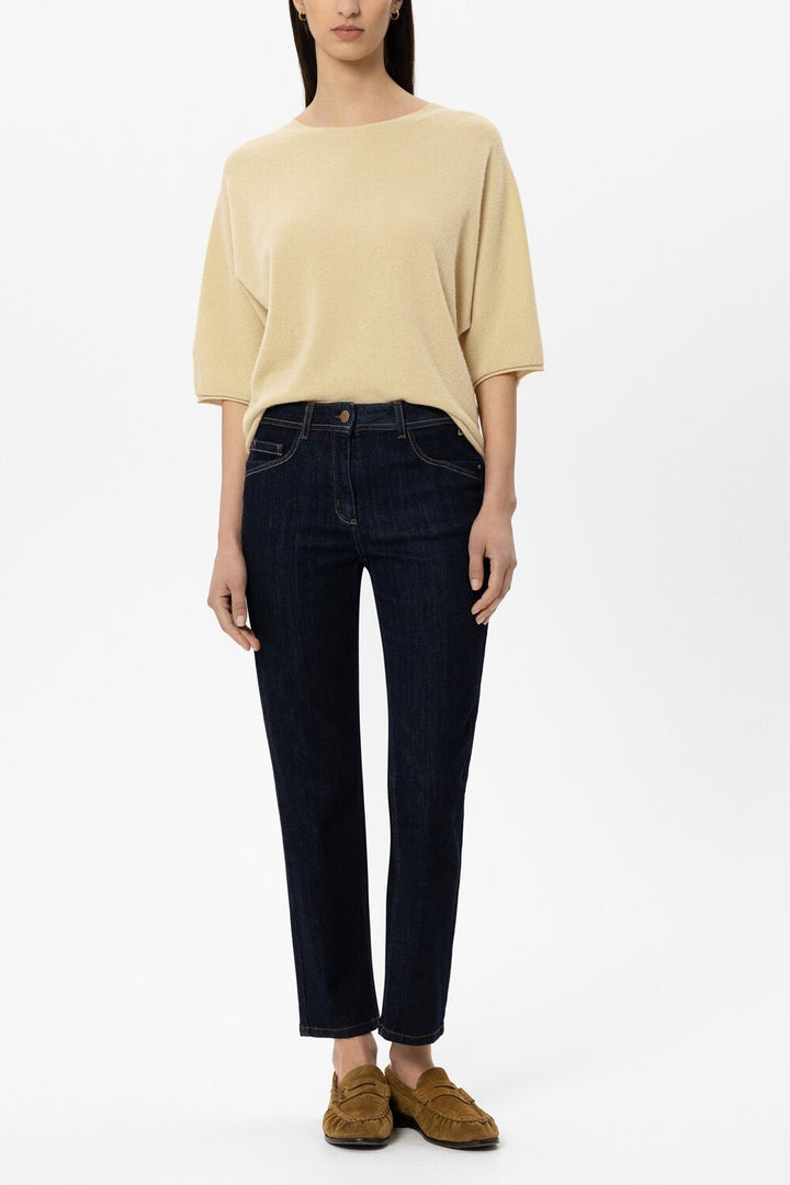 Luisa Cerano Trui – Geel-80% wol, 20% cashmere-DAMES TRUIEN & VESTEN-Geel