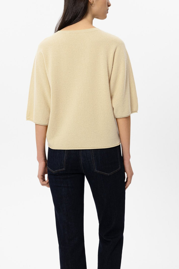 Luisa Cerano Trui – Geel-80% wol, 20% cashmere-DAMES TRUIEN & VESTEN-Geel