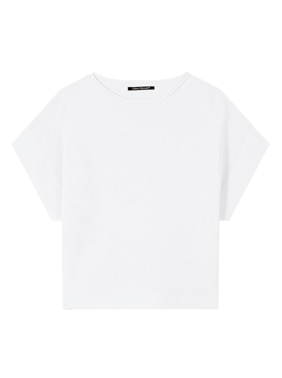 Luisa Cerano trui katoenmix-66% katoen, 34% polyamide-DAMES TRUIEN & VESTEN-Wit