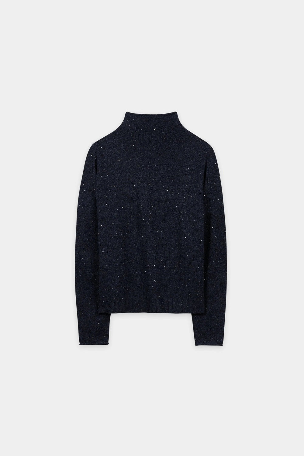 Luisa Cerano Trui met Siersteentjes – Blauw-55% wol, 22% polyamide, 15% viscose, 8% elastaan-DAMES TRUIEN & VESTEN-Blauw