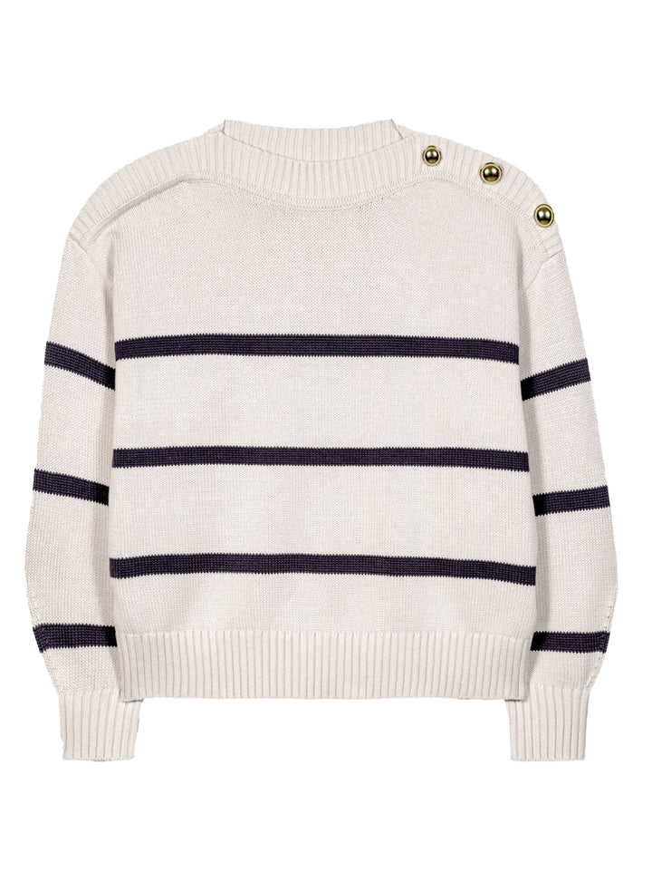 Luisa Cerano trui met strepen-Buitenstof: 100% katoen-DAMES TRUIEN & VESTEN-Room