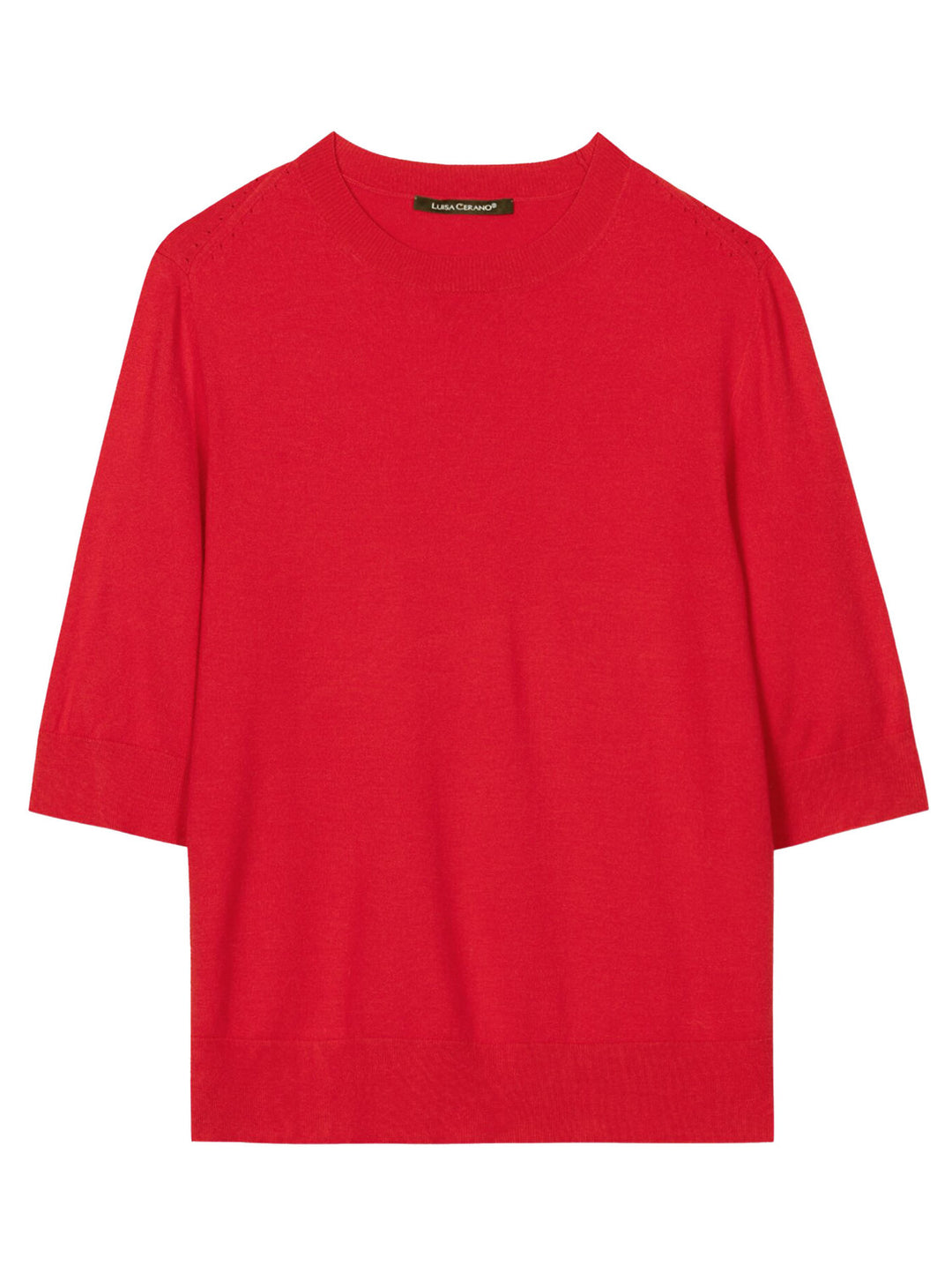 Luisa Cerano Trui – Rood-72% rayon, 28% polyester-DAMES TRUIEN & VESTEN-Rood