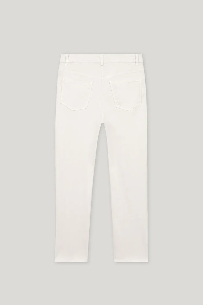 Luisa Cerano twill-colour denim-83% katoen, 15% elastomultiester, 2% elastaan-DAMES BROEKEN-Beige