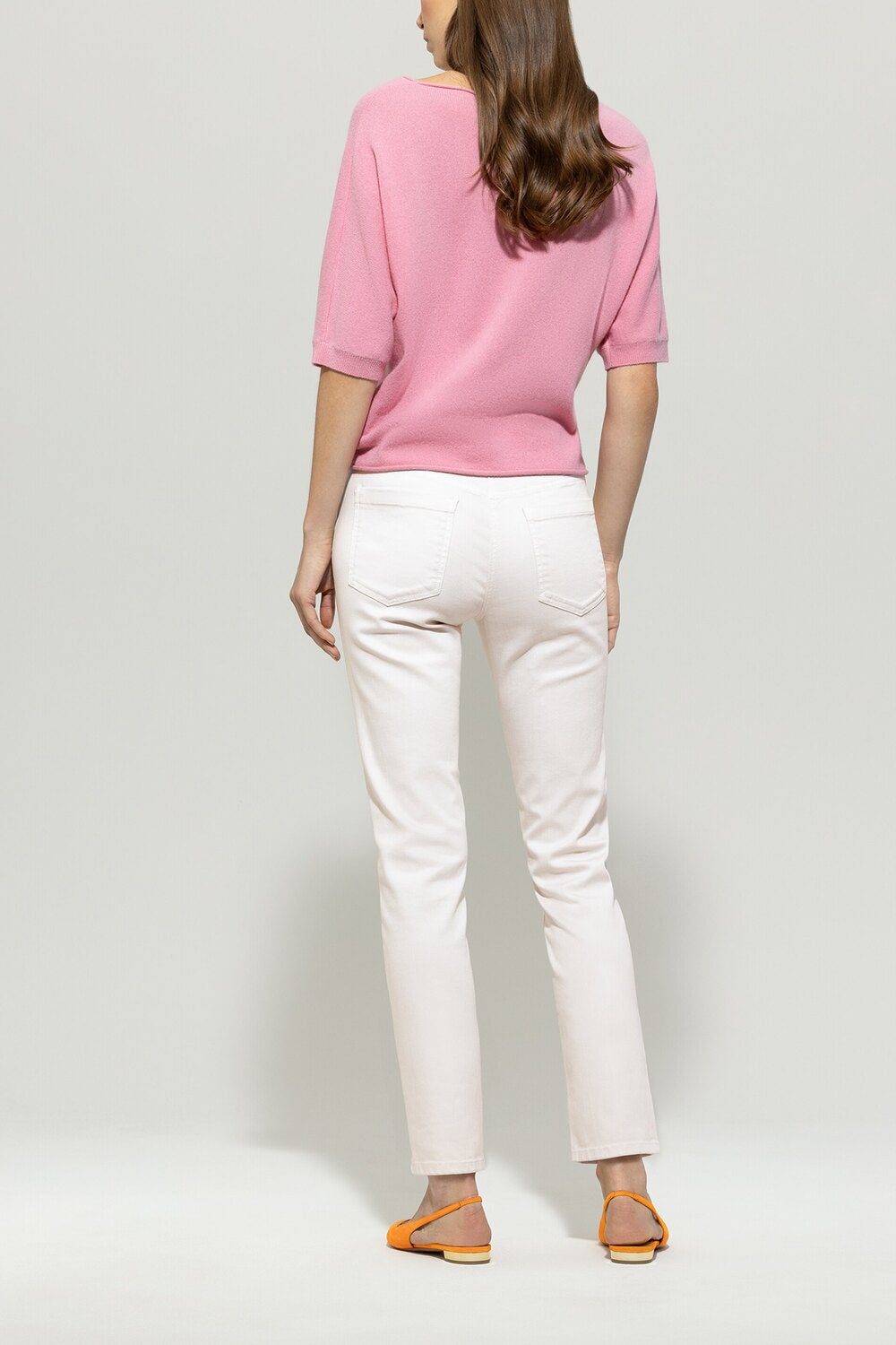 Luisa Cerano twill-kleur denim-Buitenstof: 83% katoen, 15% elastomultiester, 2% elastaan<br />-DAMES BROEKEN-Room