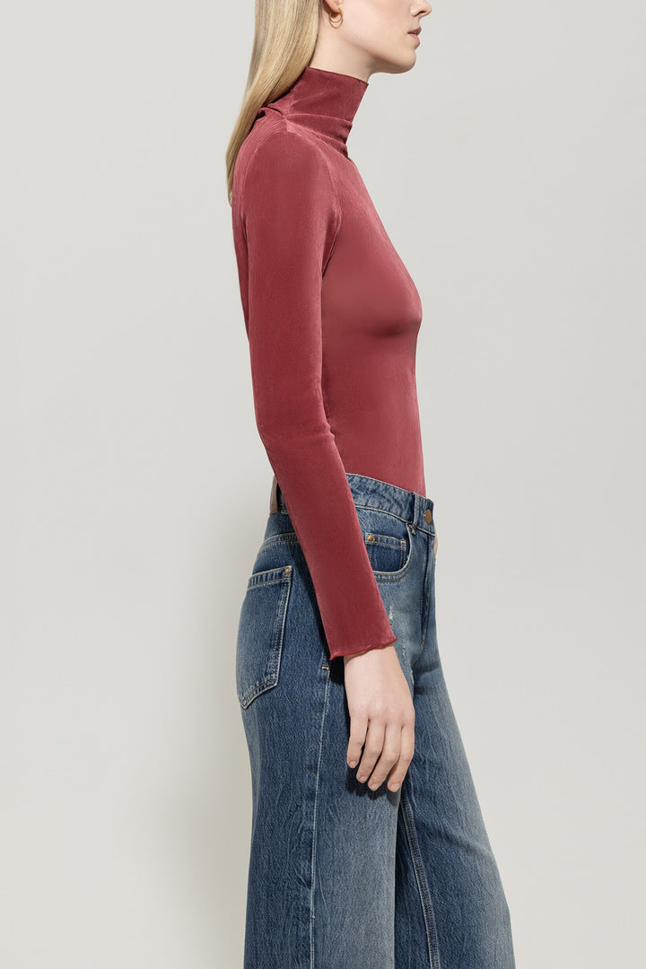 Luisa Cerano Velours Coltrui – Bordeaux-60% polyamide, 40% viscose-DAMES TRUIEN & VESTEN-Rood