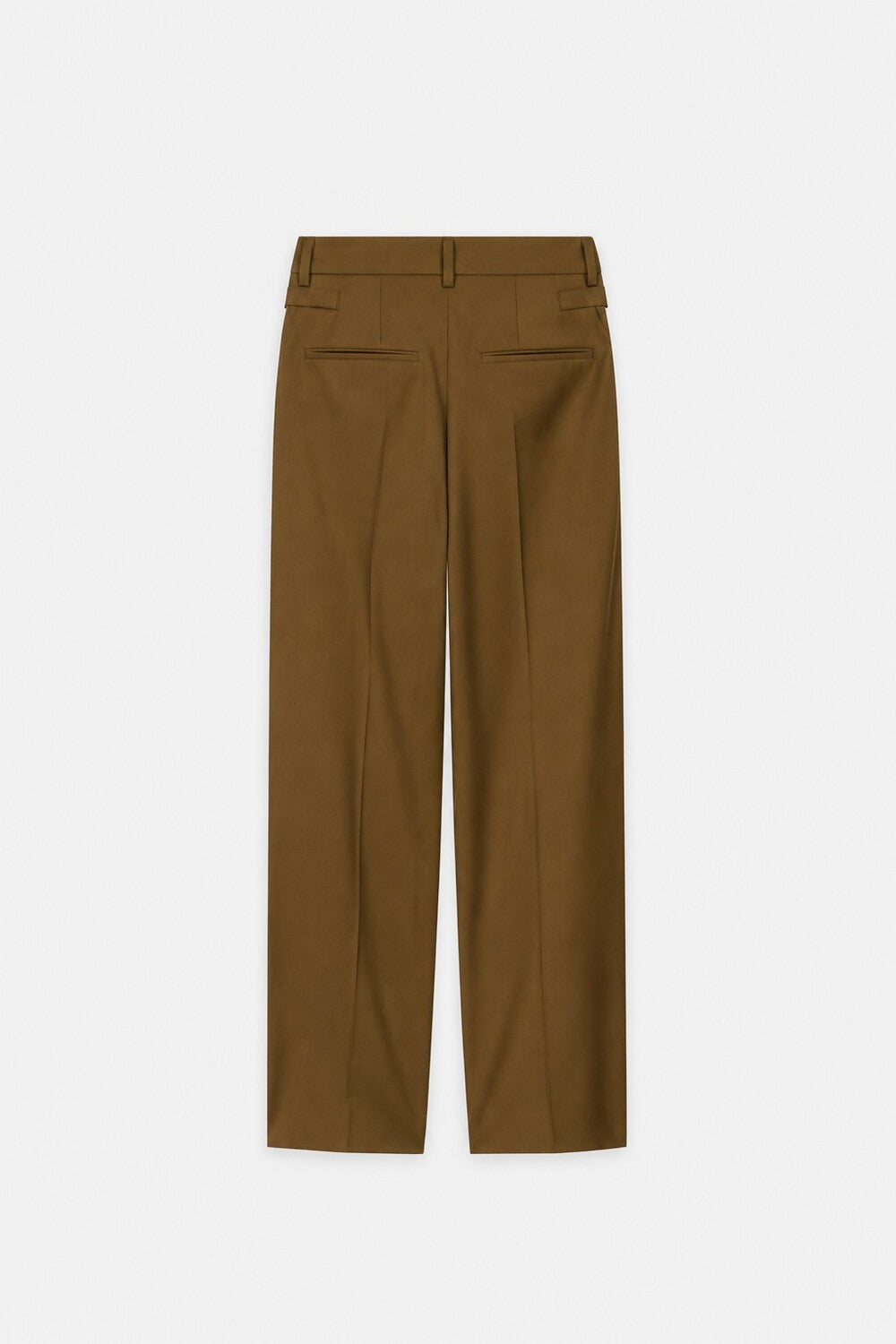 Luisa Cerano Wide Leg Pantalon – Bruin-53% polyester, 43% wol, 4% elastaan-DAMES BROEKEN-Bruin