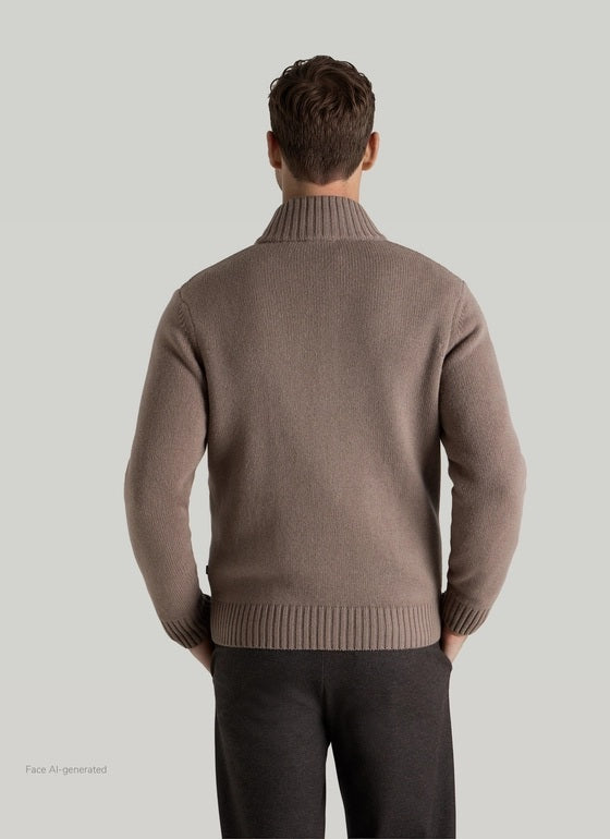 MAERZ Gebreid Vest – Grijs-100% wol-HEREN TRUIEN & VESTEN-Grijs