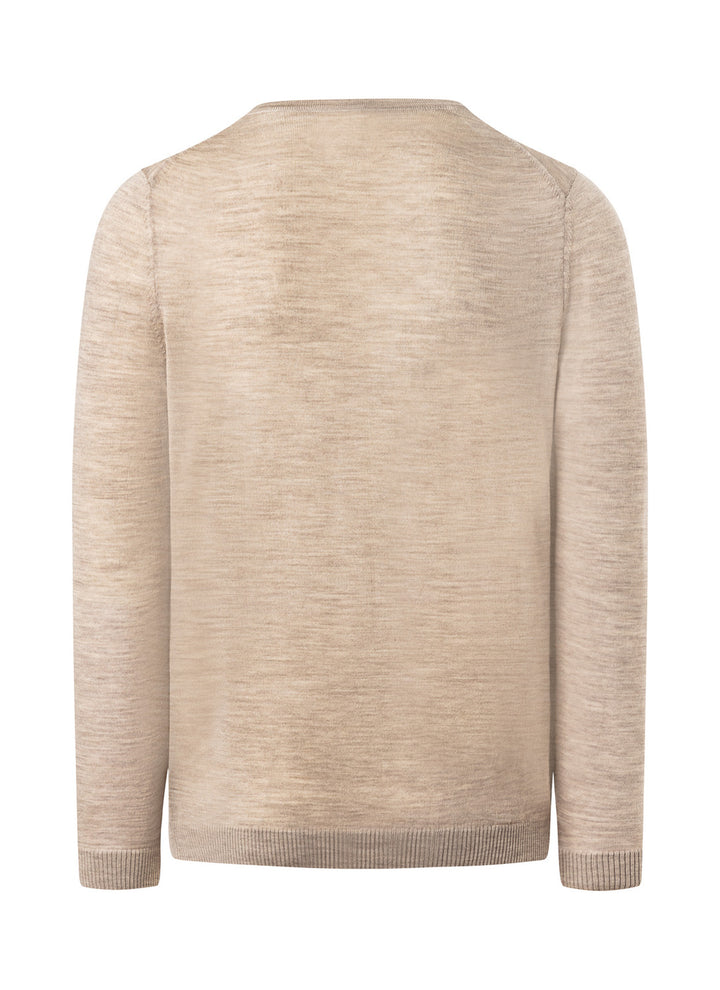 MAERZ Knitwear Pullover-100% wol-HEREN TRUIEN & VESTEN-Beige