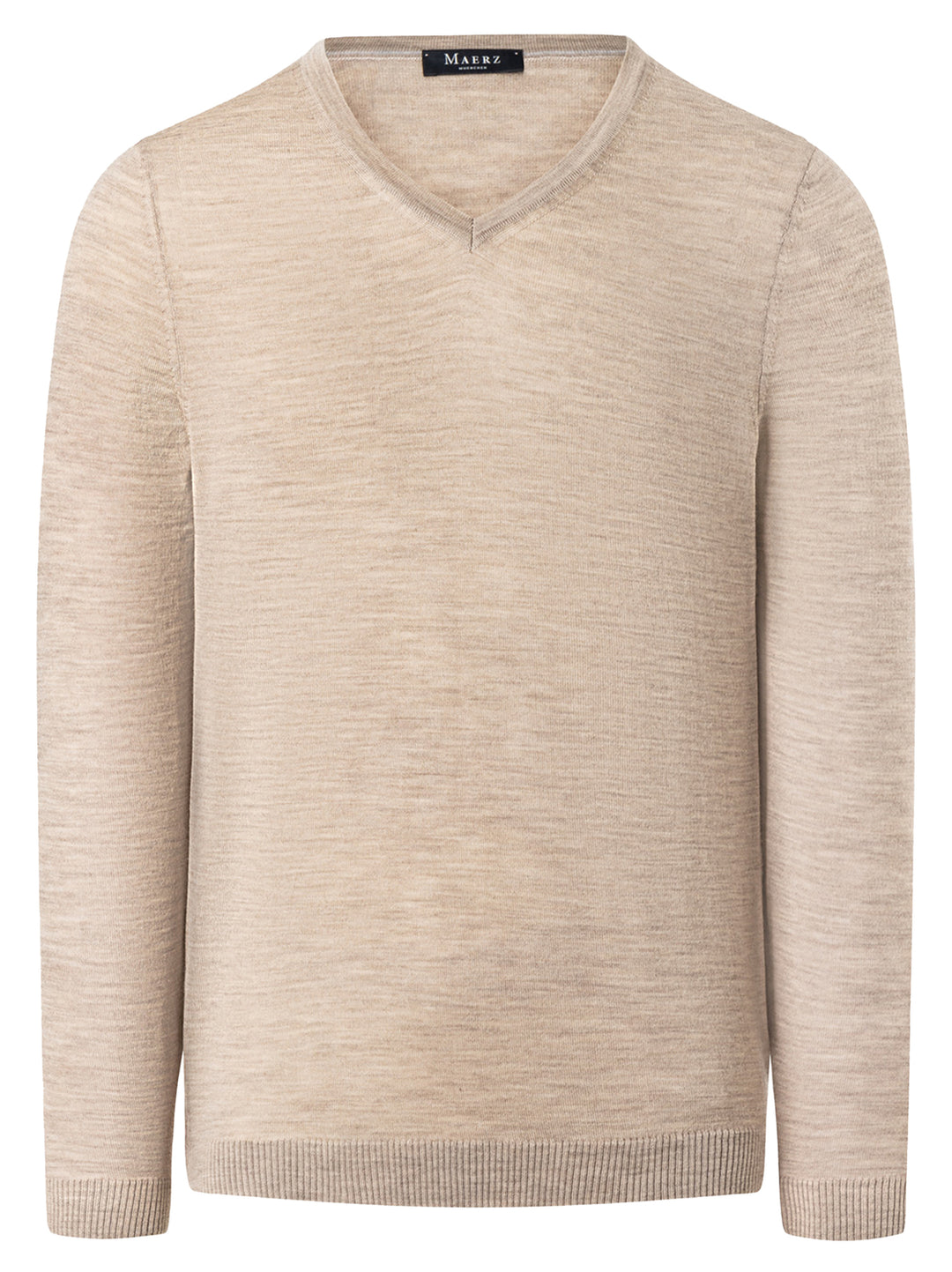 MAERZ Knitwear Pullover-100% wol-HEREN TRUIEN & VESTEN-Beige