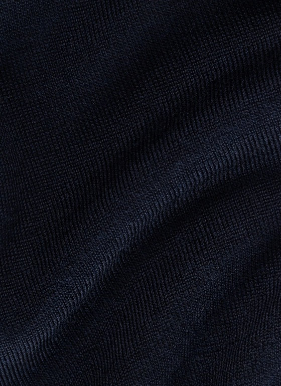 MAERZ Merino Cashmere Polo Trui – Blauw-70% wol, 20% zijde, 10% kasjmier-HEREN POLO'S & T-SHIRTS-Blauw