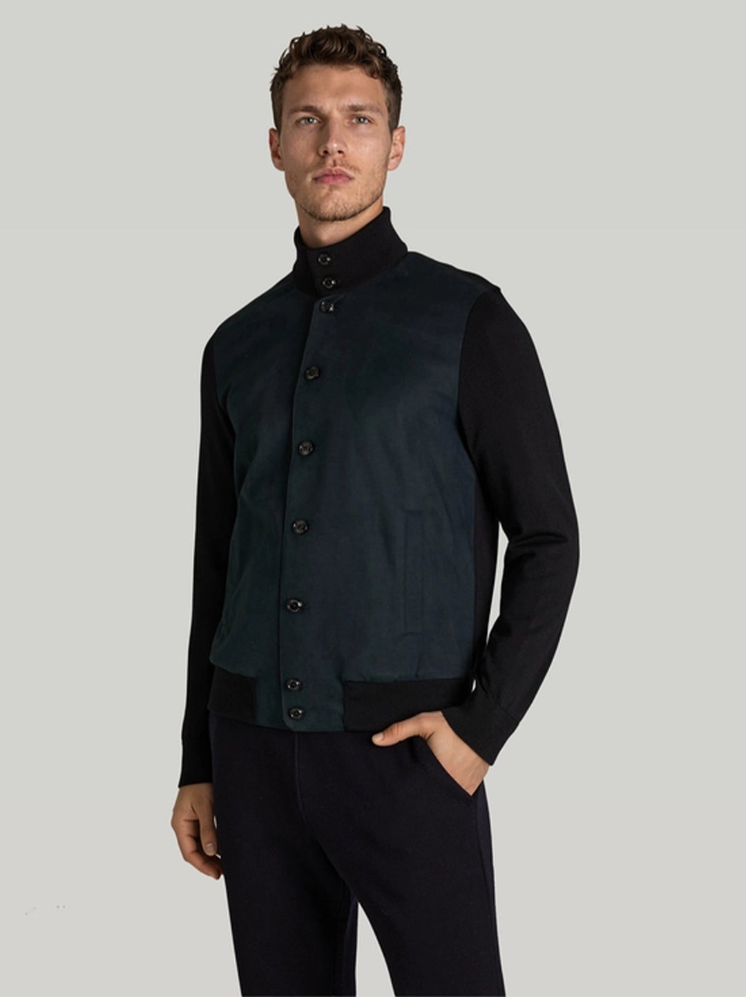 MAERZ Merino Vest – Blauw-100% wol-HEREN TRUIEN & VESTEN-Blauw