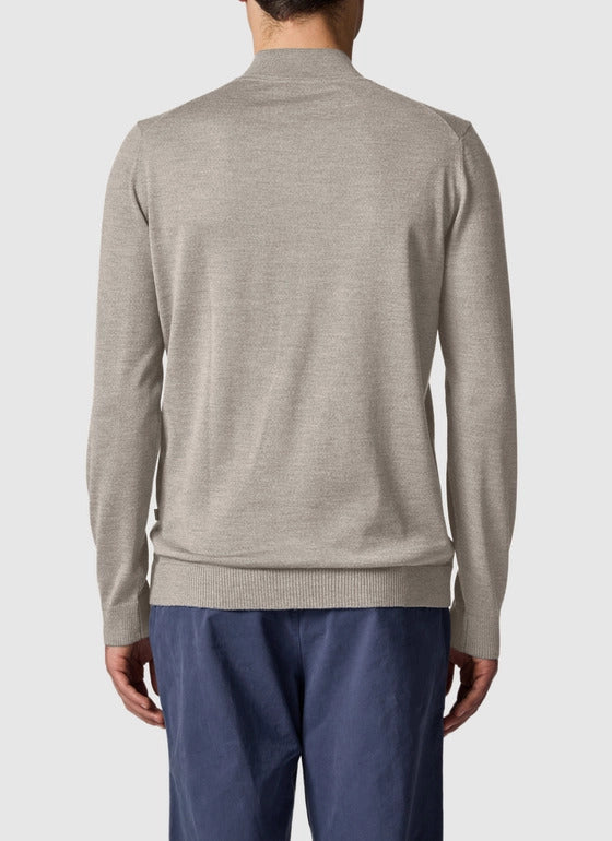 Maerz Merinowol Vest Rits – Beige-100% merino wol-HEREN TRUIEN & VESTEN-Beige