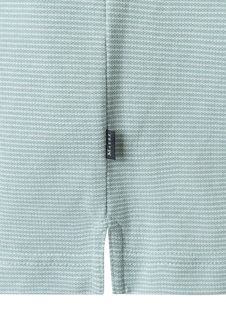 MAERZ polo groen-100% Katoen-HEREN POLO'S & T-SHIRTS-Groen