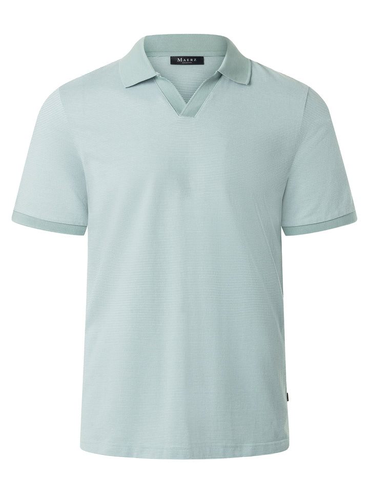 MAERZ polo groen-100% Katoen-HEREN POLO'S & T-SHIRTS-Groen