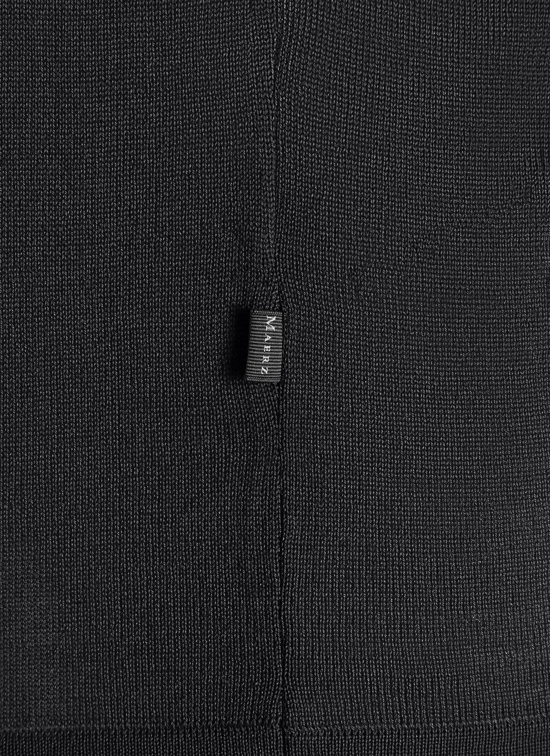 MAERZ Polo – Zwart-100% Scheurwol-HEREN POLO'S & T-SHIRTS-Zwart