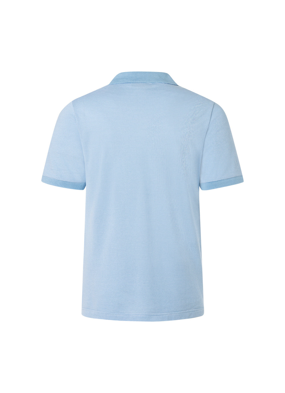 MAERZ Regular Fit Blue Polo - Sky-100% katoen-HEREN POLO'S & T-SHIRTS-Blauw