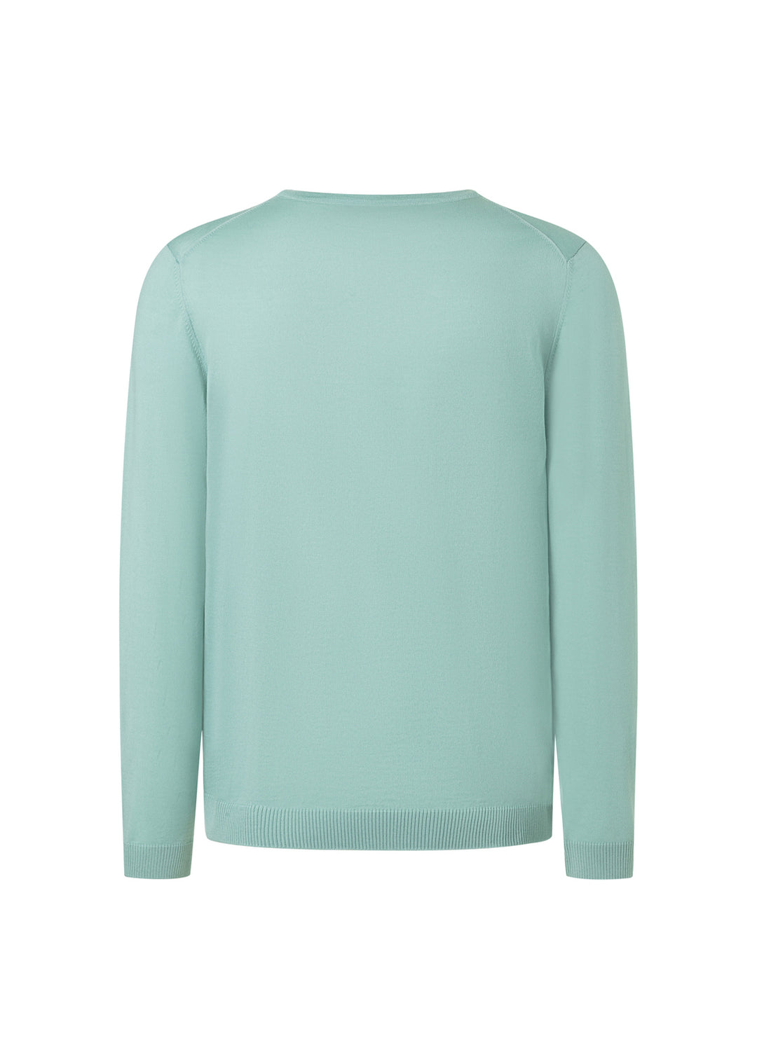 MAERZ v-hals trui merinowol-100% wol-HEREN TRUIEN & VESTEN-Groen