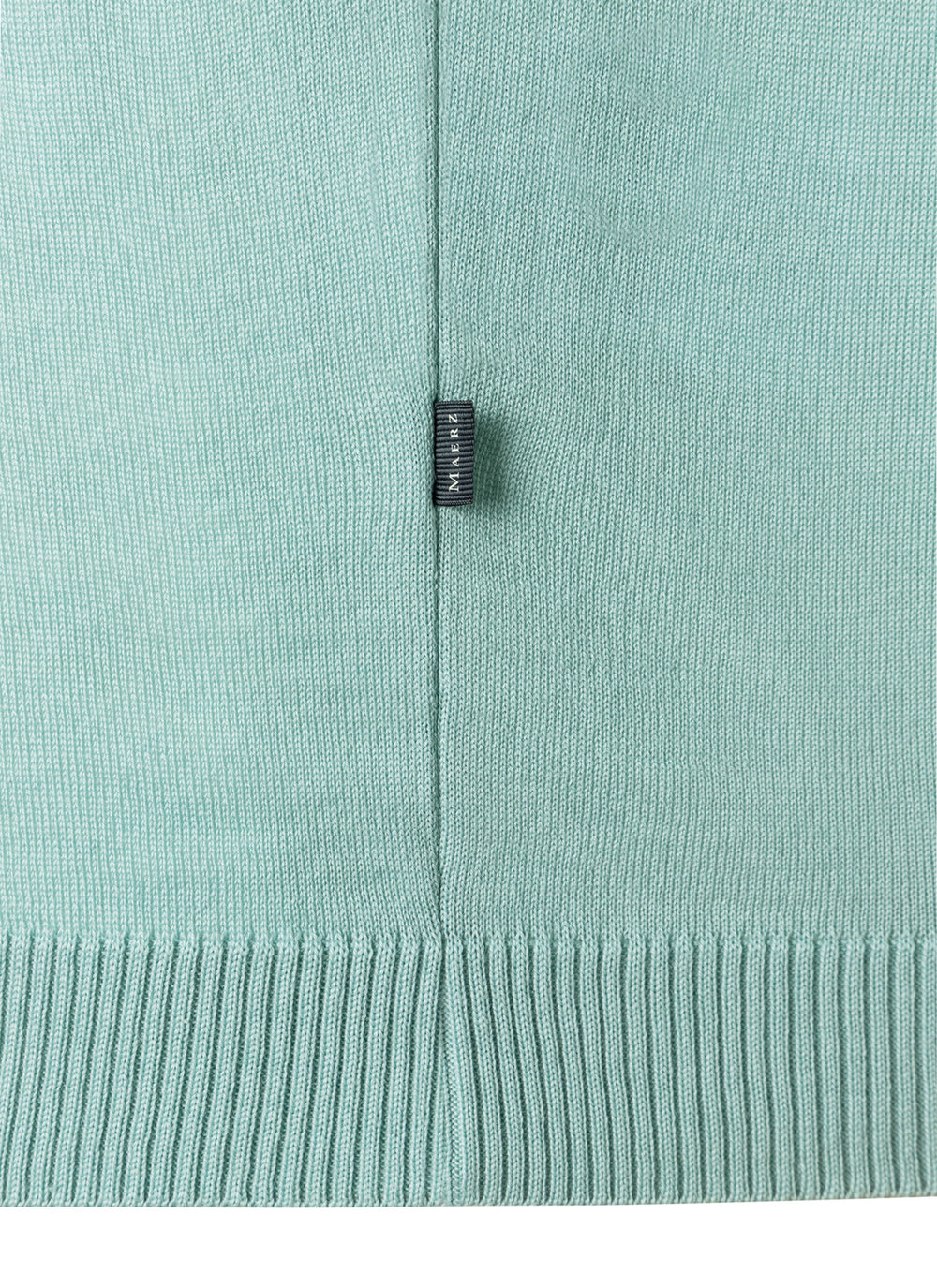 MAERZ v-hals trui merinowol-100% wol-HEREN TRUIEN & VESTEN-Groen